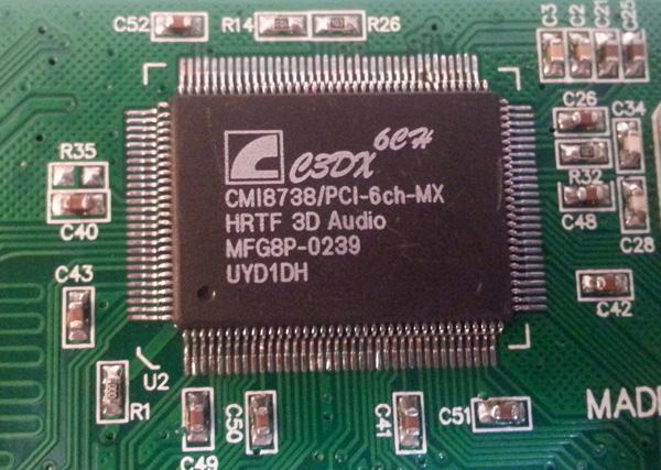 کارت صدا اینترنال PCI با چیپ CMI8738 