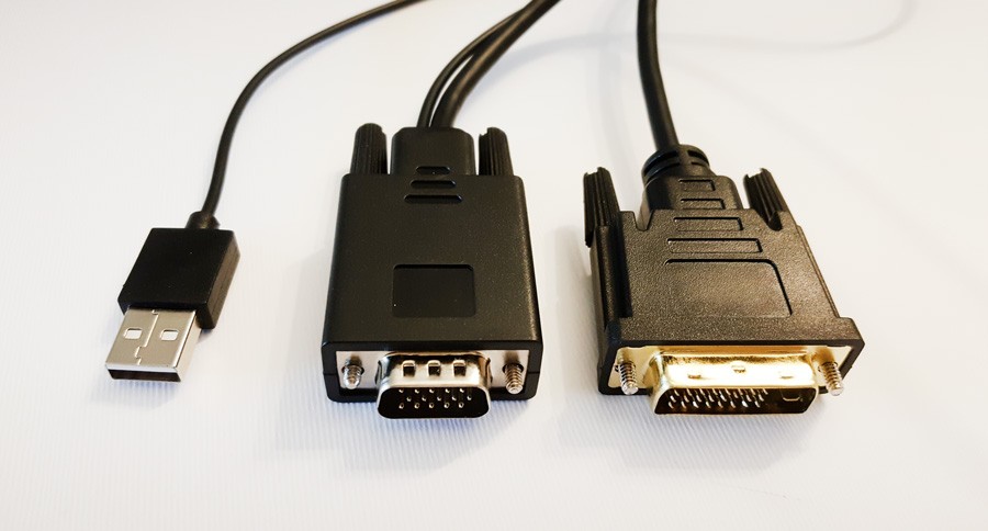 کابل تبدیل VGA + USB به DVI