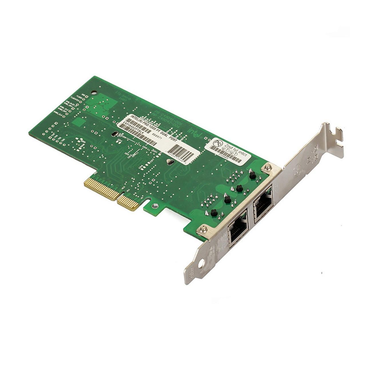 کارت شبکه حرفه ای Intel دو پورت PCIe گیگابیت مدل EXPI9402PTBL با چیپ INTEL 82571EB