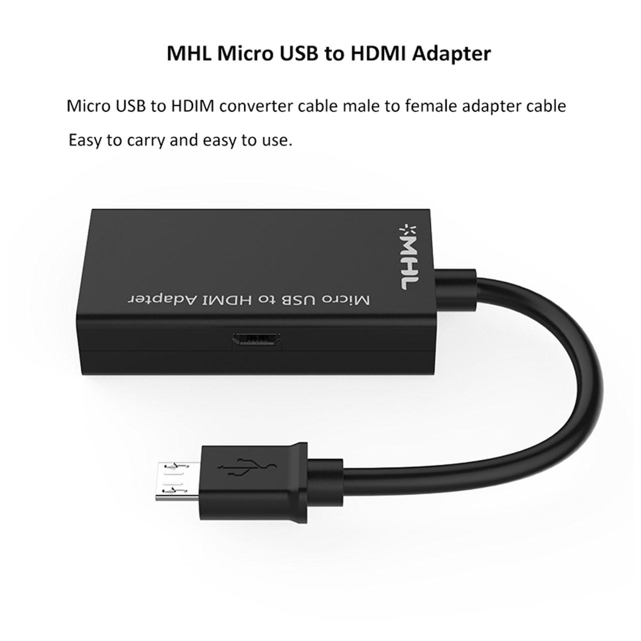 کابل MHL به HDMI مخصوص گوشی های 5 پین