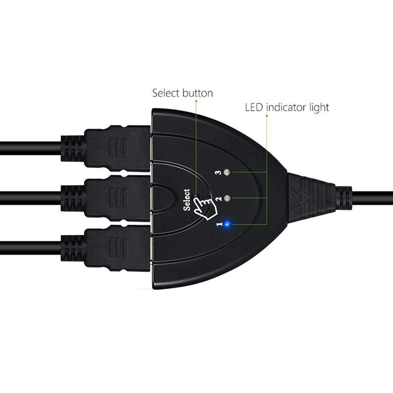سوییچ 3 پورت HDMI با قابلیت انتقال تصاویر 3D