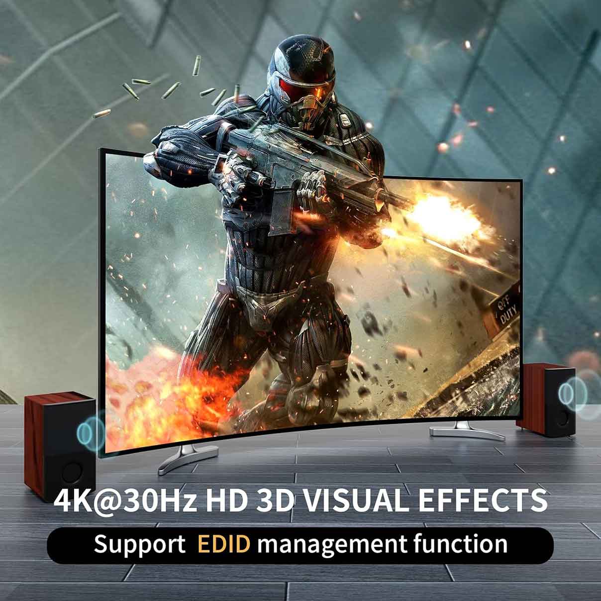 KVM HDMI دو پورت برند MT-VIKI 