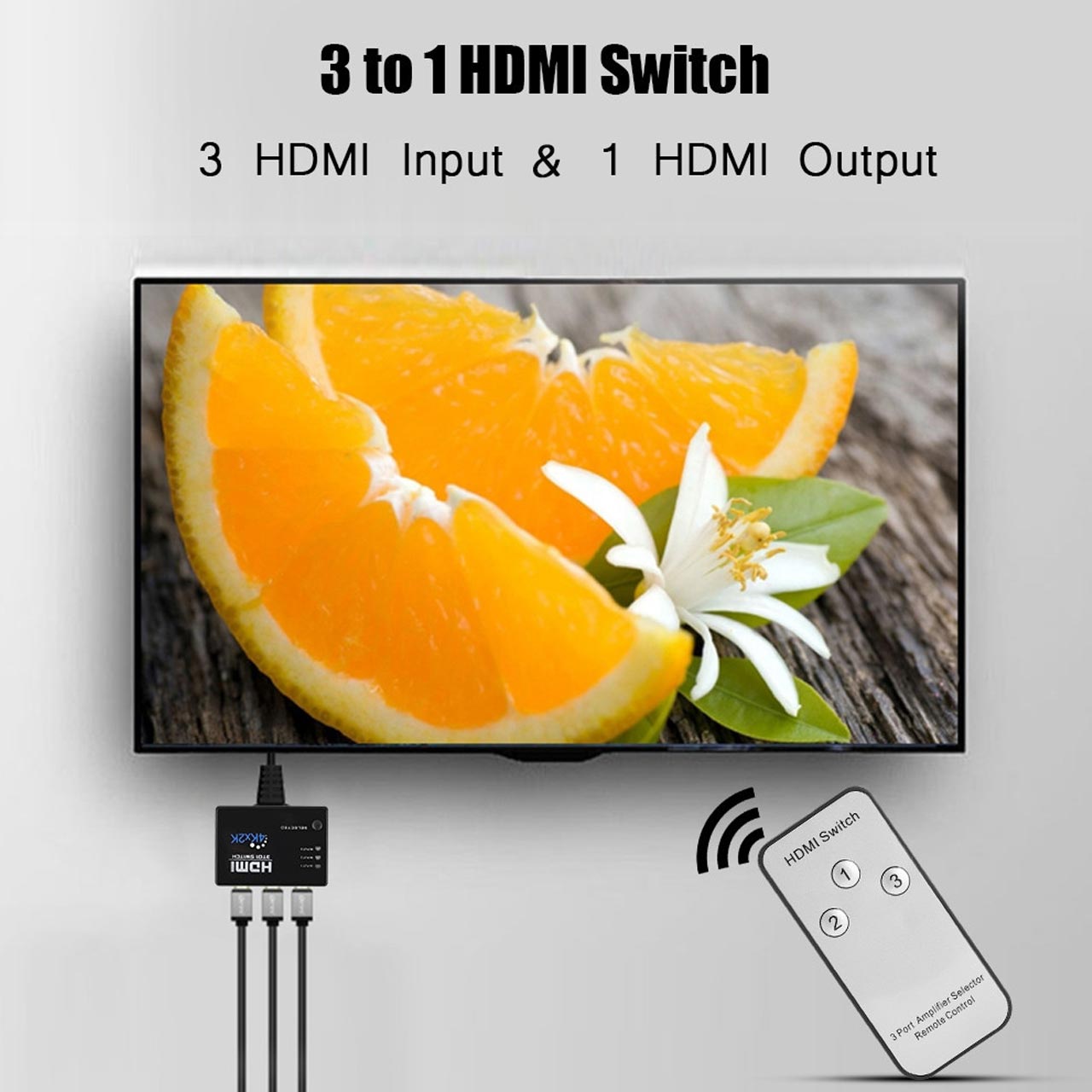 سوییچ 3 پورت HDMI جهت اتصال 3 دستگاه به 1 نمایشگر