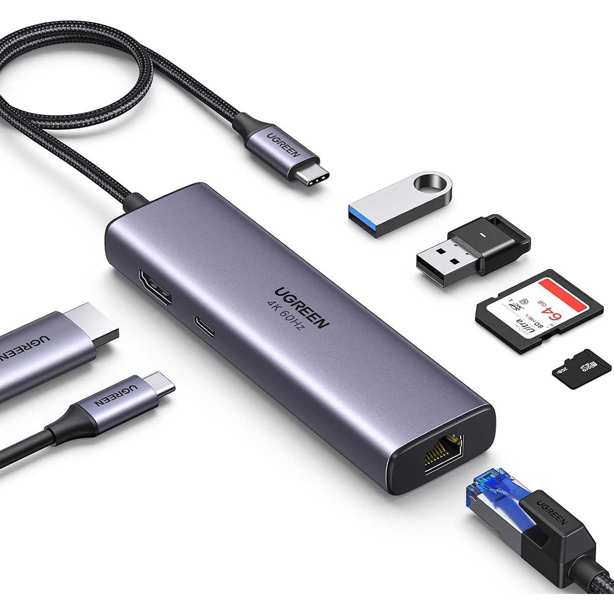 UGREEN 7-in-1 4K HDMI USB C HUB (6)