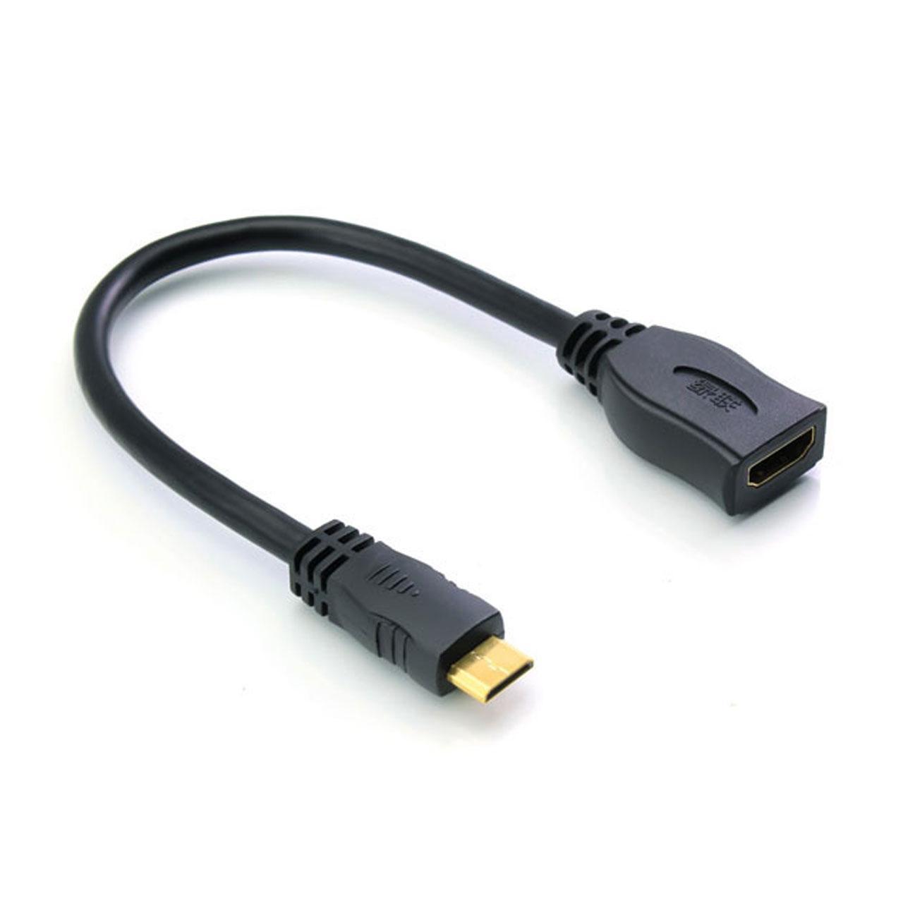 تبدیل Mini HDMI به HDMI مدل کابل دار