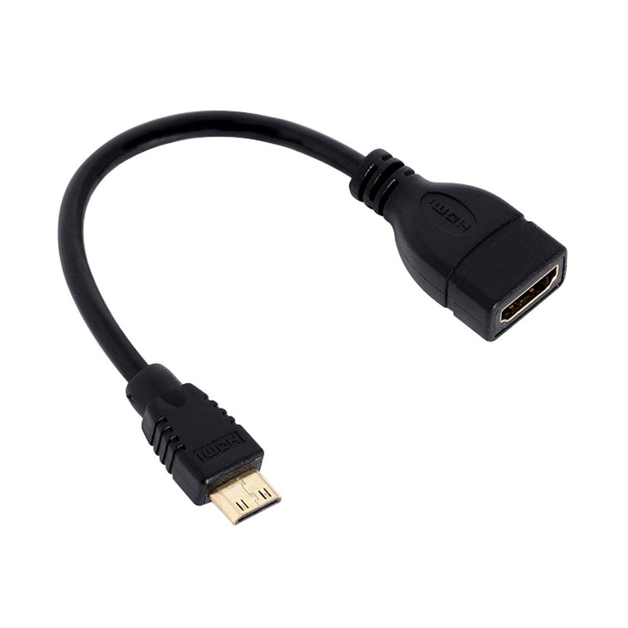 تبدیل Mini HDMI به HDMI مدل کابل دار