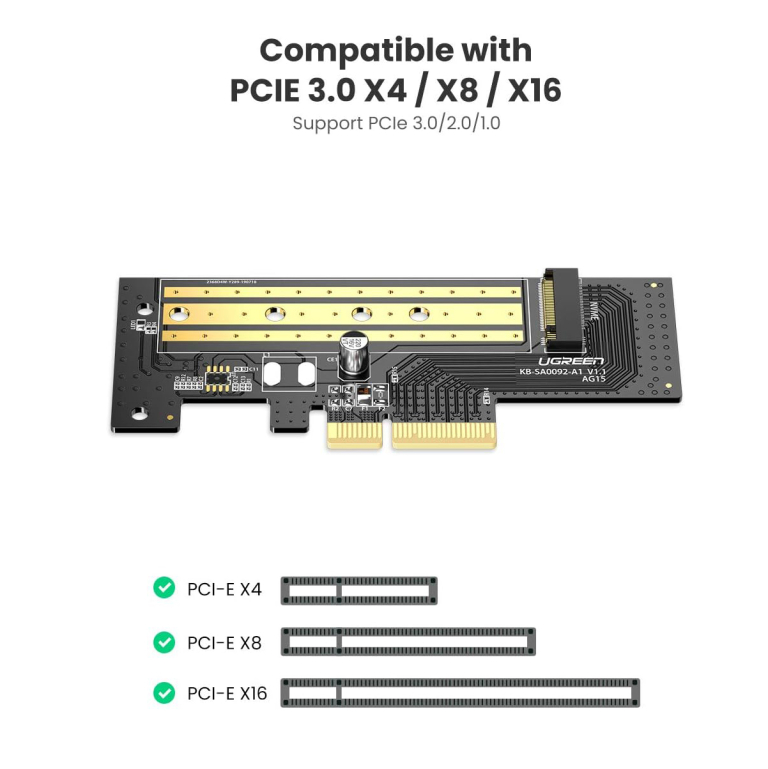 تبدیل M.2 به PCle 3.0 4X یوگرین مدل 70503/CM302