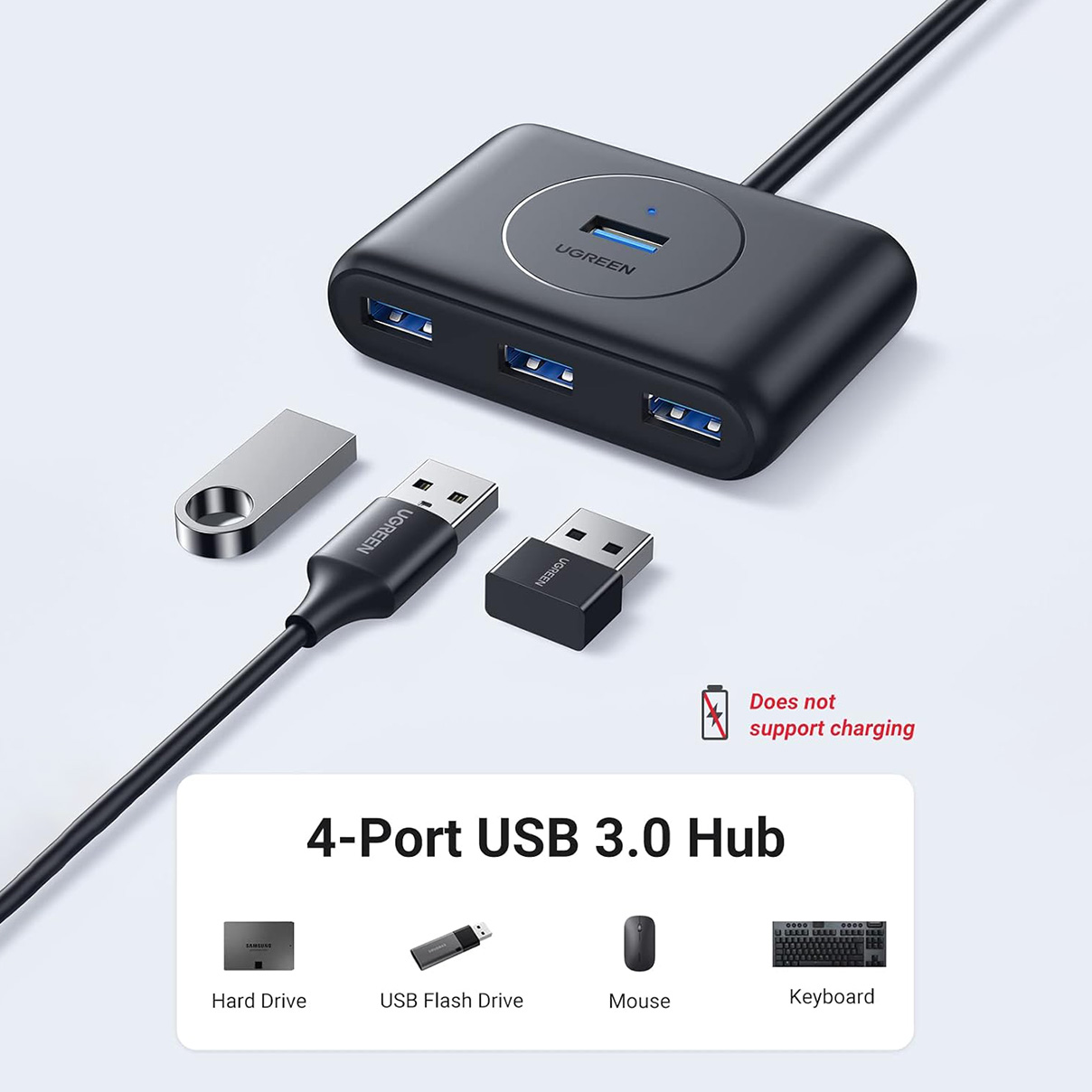 هاب USB 3.0 چهار پورت یوگرین مدل UG-20291