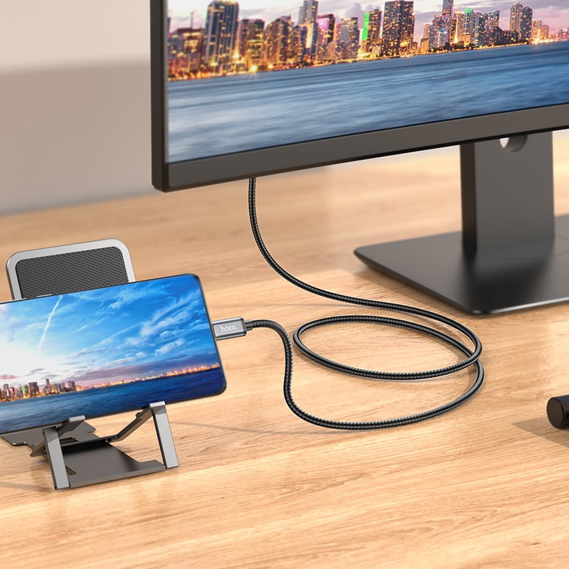 کابل تبدیل تایپ سی به HDMI هوکو مدل UA27