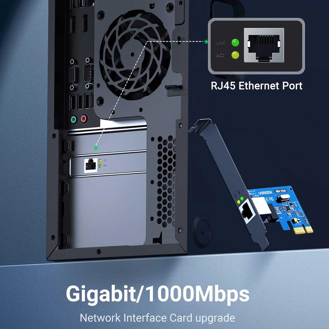 کارت شبکه PCIE یوگرین مدل 30771/US230