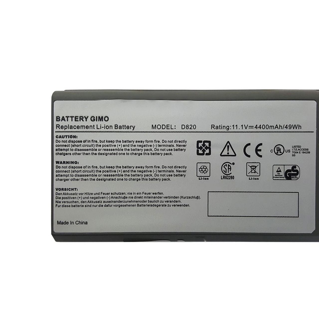 باتری لپ تاپ دل DELL Latitude D531-D820-D830-6Cell