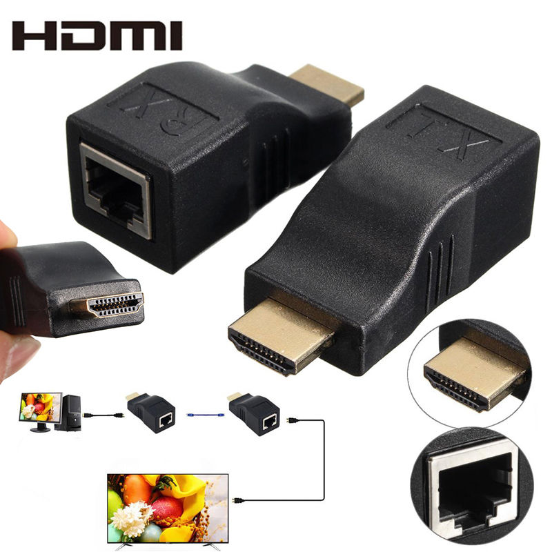 افزایش طول 30 متری HDMI تحت شبکه با کیفیت 4K