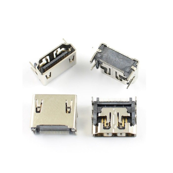 HDMI female plug with SMD face