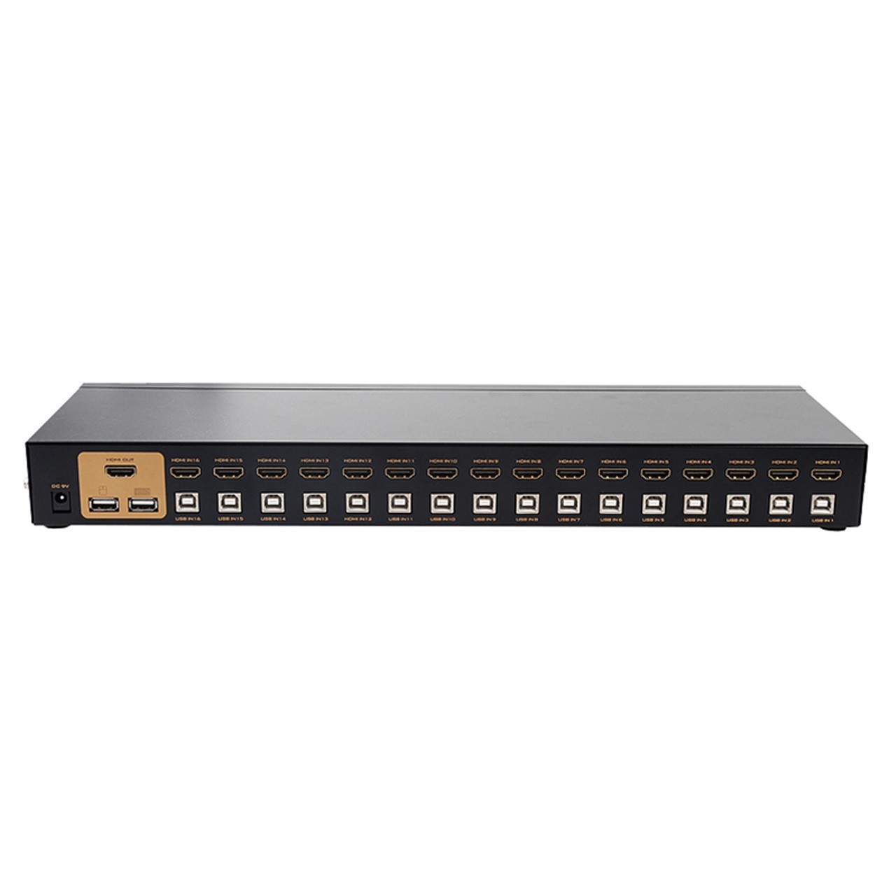 KVM USB HDMI اتوماتیک 16 پورت حرفه ای مدل MT-2116HL به همراه 16 کابل