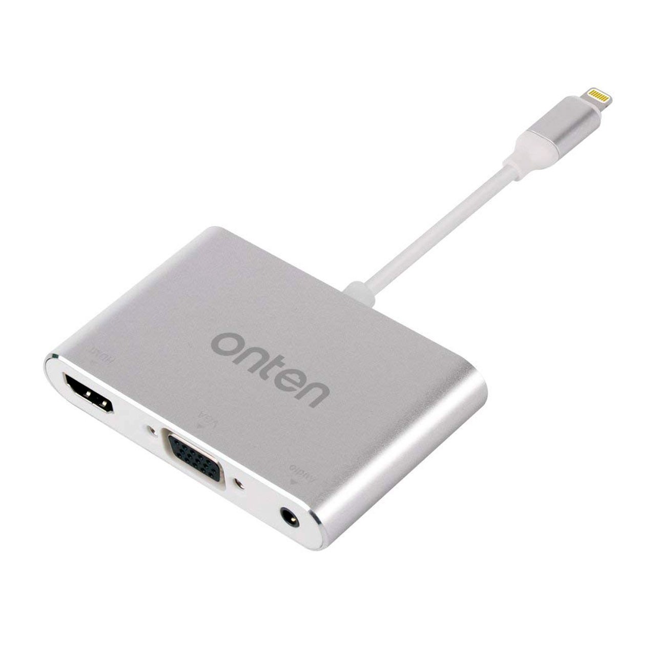 تبدیل LIGHTNING به HDMI و VGA برند ONTEN مدل ONT-7585C 

Onten Lightning to HDMI VGA Audio Adapter for iPhone