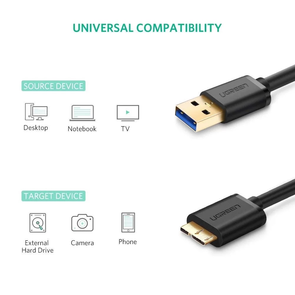 کابل هارد USB 3.0 برند UGREEN مدل 10841