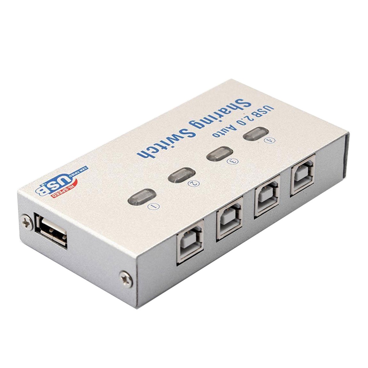 دیتا سوییچ اتوماتیک 4 به 1 USB 

4 Port USB 2.0 Auto Sharing Switch box