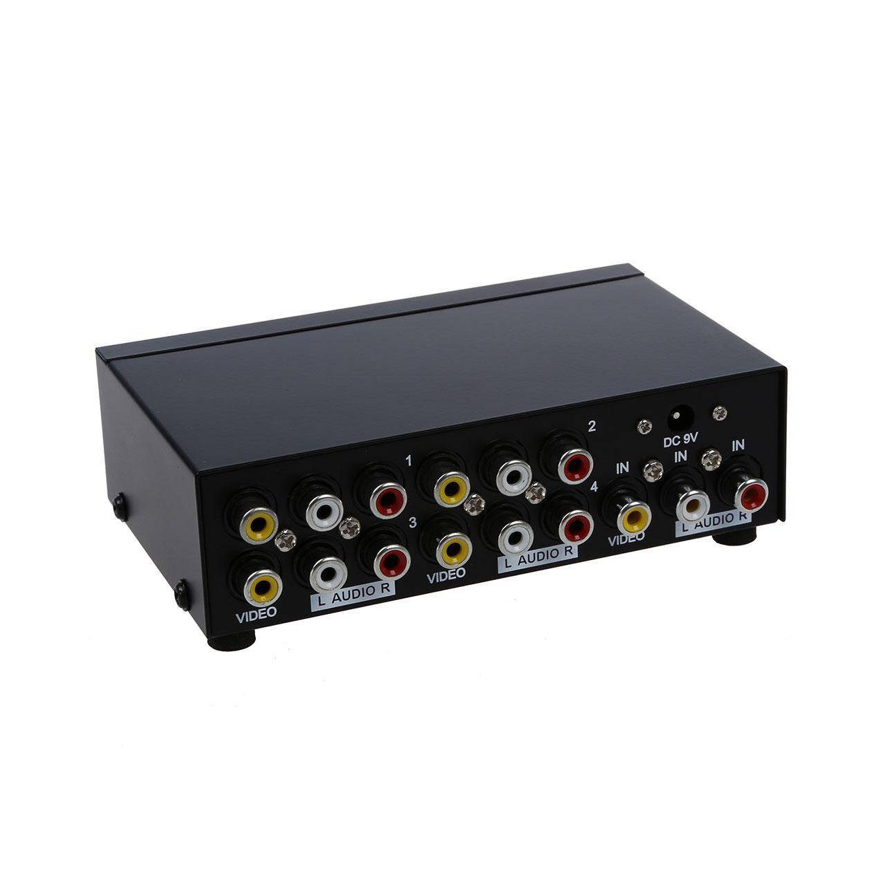 اسپلیتر 1 به 4 پورت AV برند MT-VIKI 

MT-VIKI spitter 4-Port RCA AV Audio Video